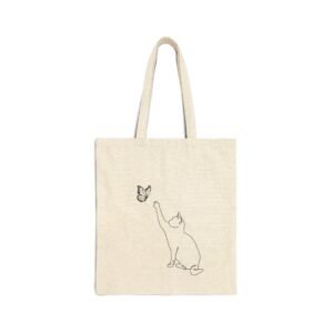 Alternative view of Curious Cat Tote Bag